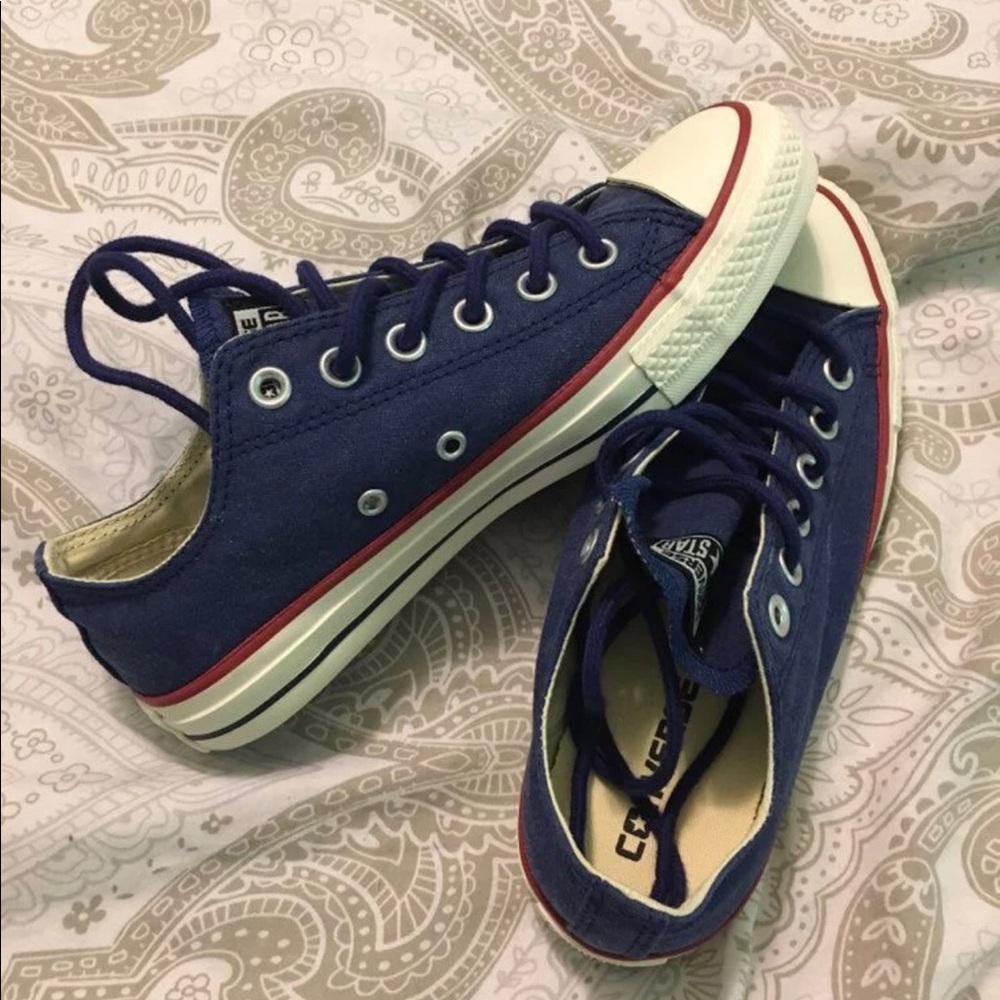 Blue & Red Converse
